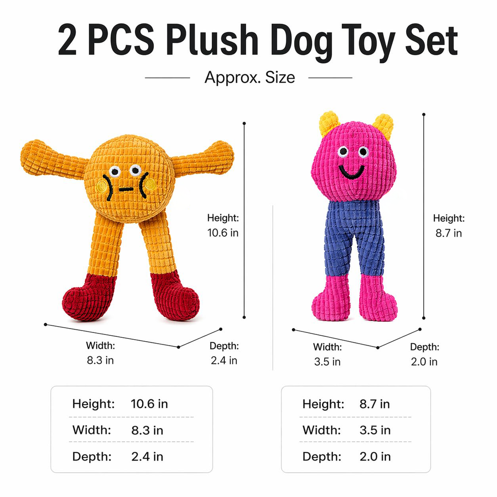 Jouets à mâcher avec le chat et le chien à l'intérieur