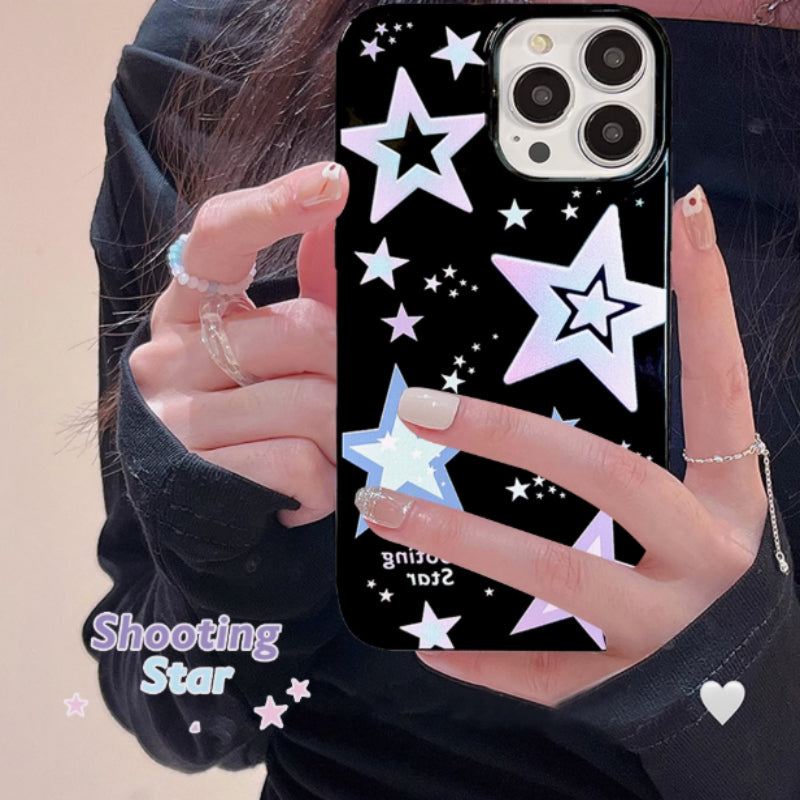 Cas créatif de téléphone mobile Niche Purple Star