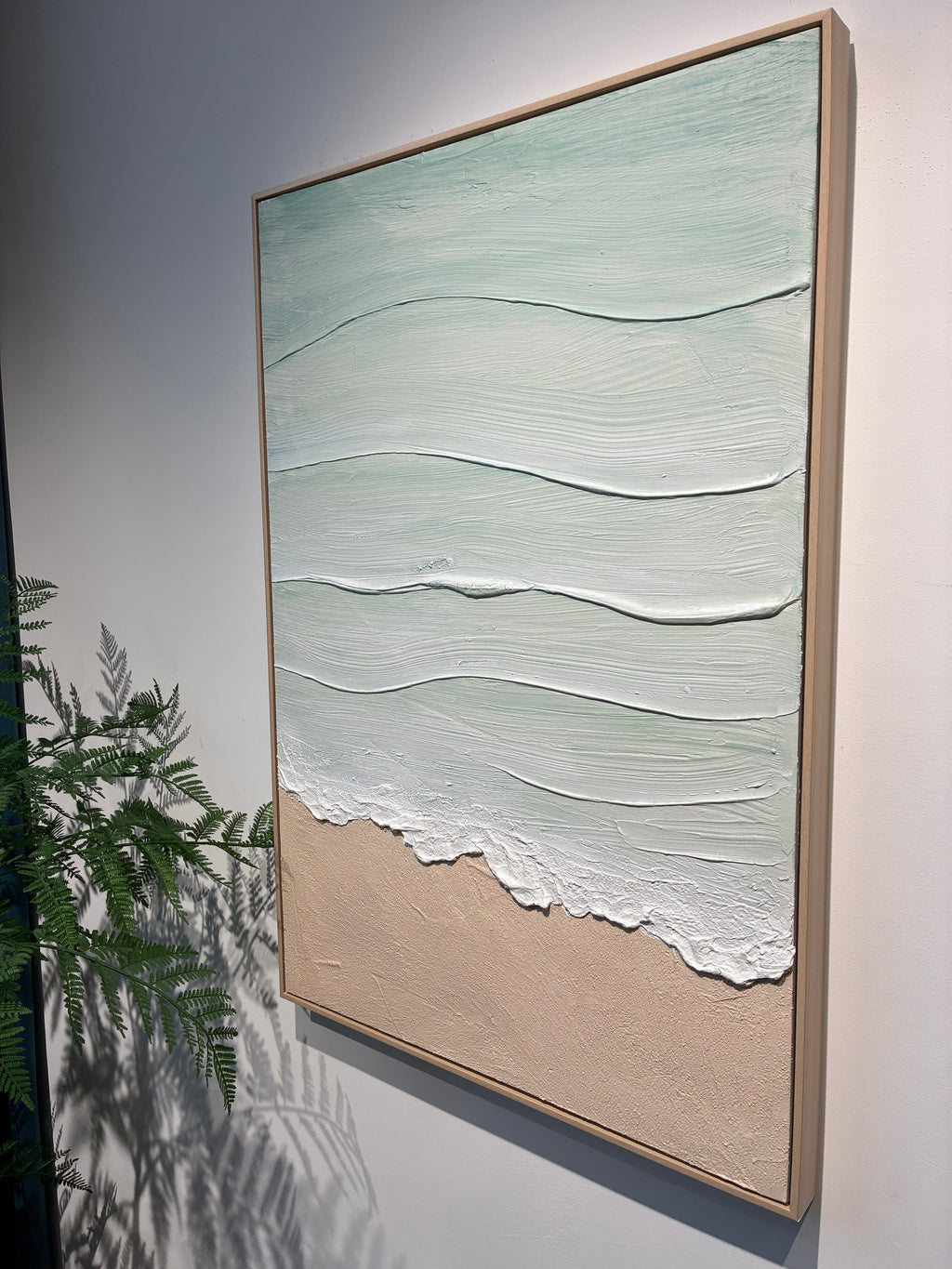 24x36 framed Coastal Beach Wall Art