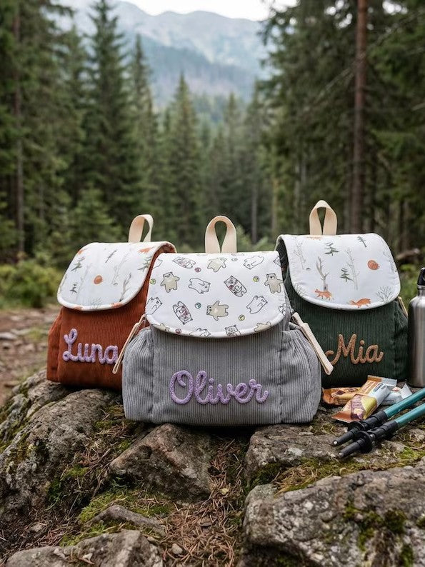 Sac à dos léger brodé à la main personnalisé