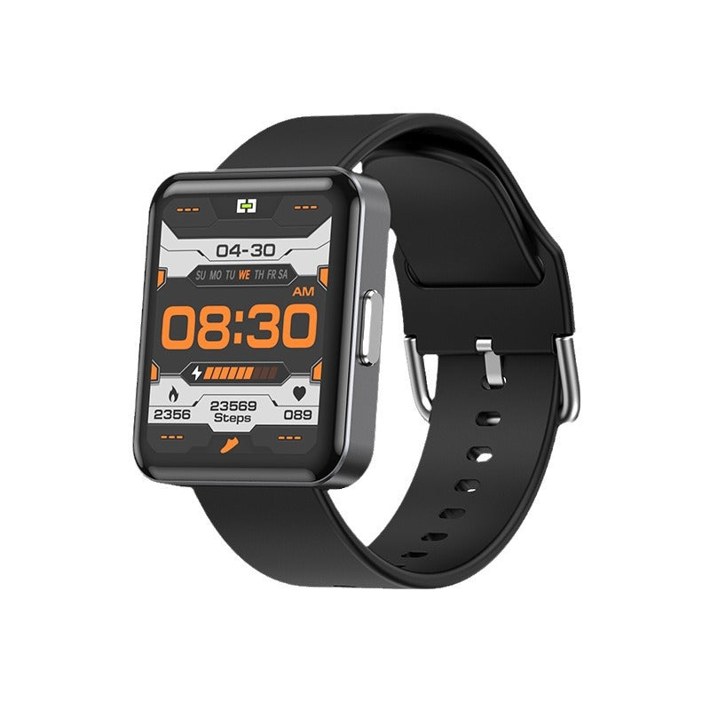 Bracelet de sport Bluetooth intelligent Fréquence cardiaque en temps réel Blood Oxygène Corps Alarme de température W