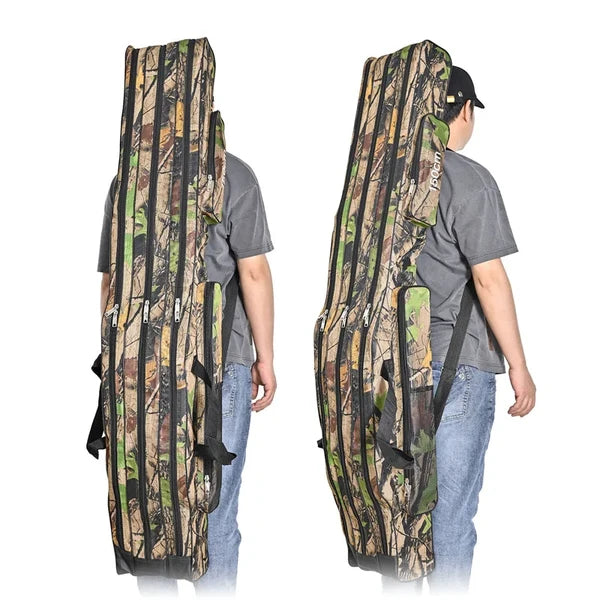 Sac de pêche Rod Sac de pêche avec 3 compartiments Sacs de pêche Rod Portable