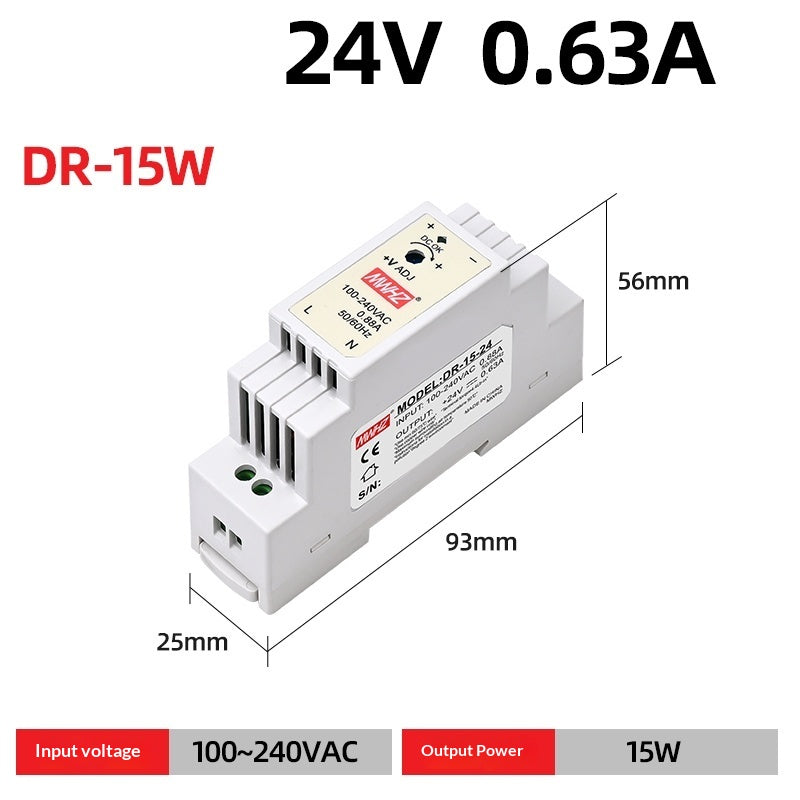 Alimentation de commutation à rail 24V DR-15W AC 220 à DC 5v12v24v Transformation industrielle