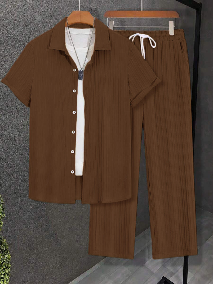 Ensemble casual Jacquard pour hommes