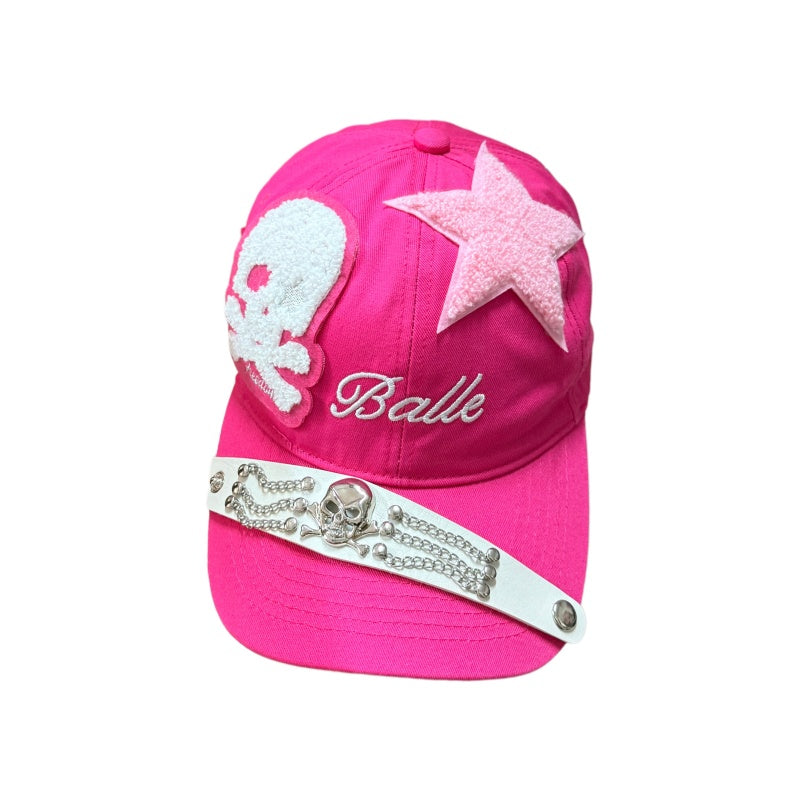 Millennial Chic Vintage Rose-rouge Casquette de baseball