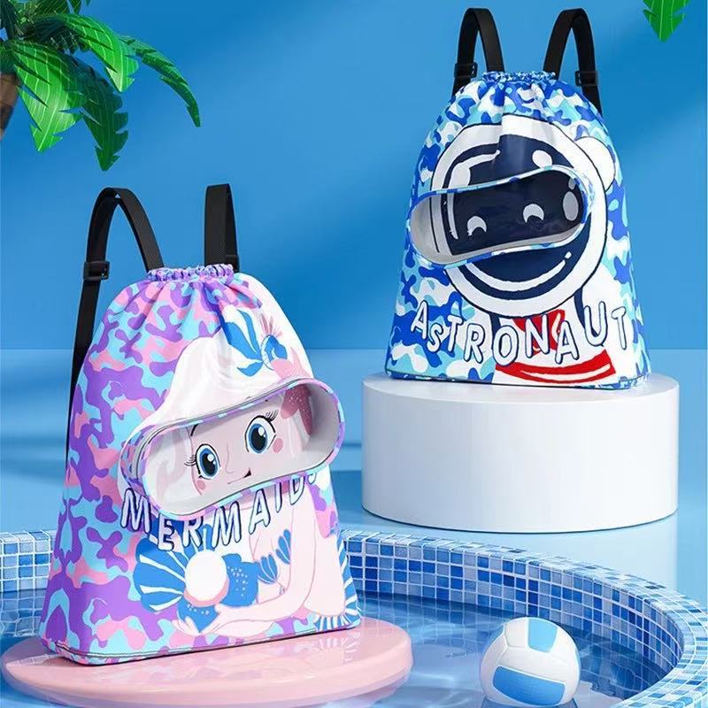 Sac de bain pour enfants imperméable à l'été avec séparation sèche-humide