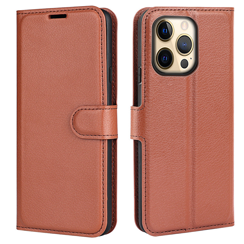 Flip carte fente Lychee modèle cas téléphone