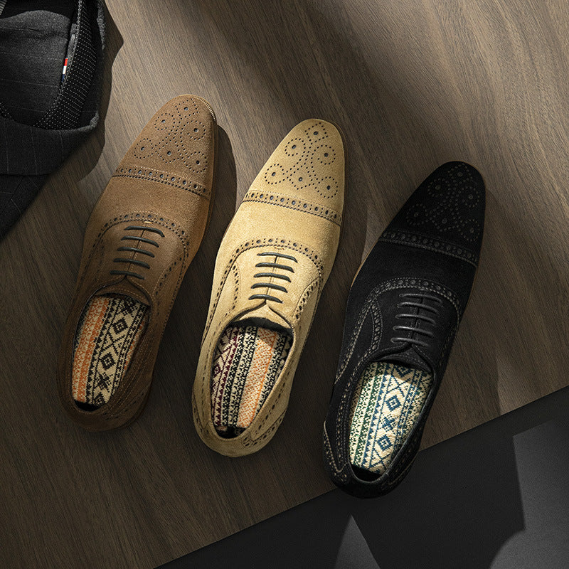 Retro Casual Formel Chaussures en cuir d'affaires