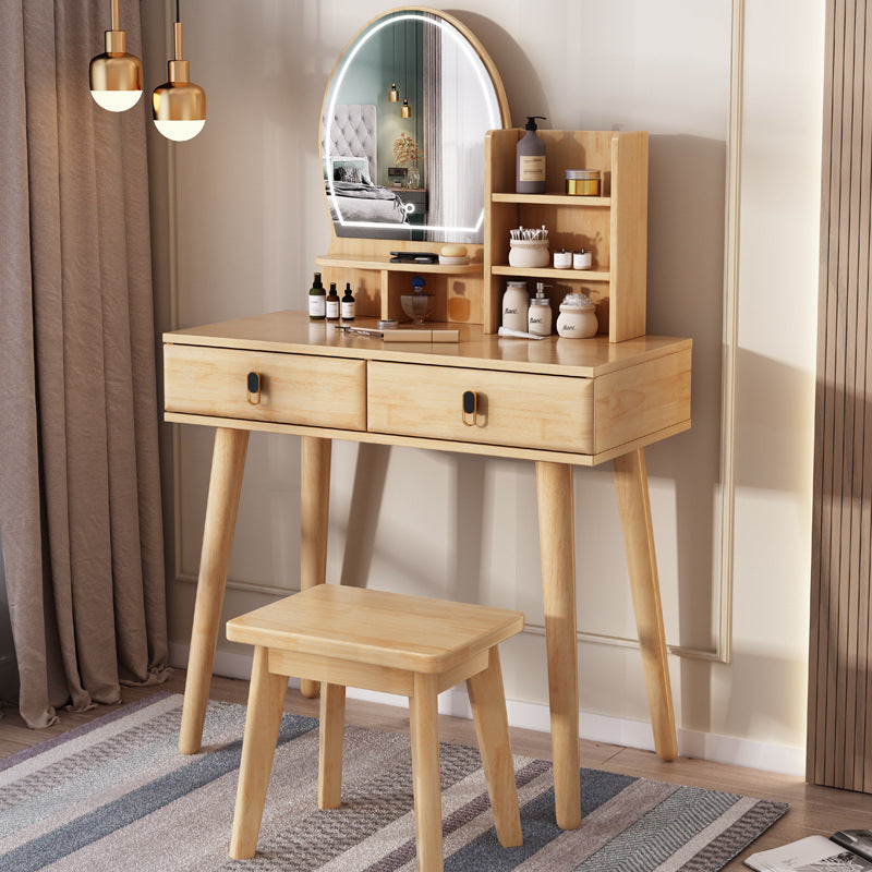 Style nordique Solid Wood Vanity Internet Design célèbre pour les petits appartements