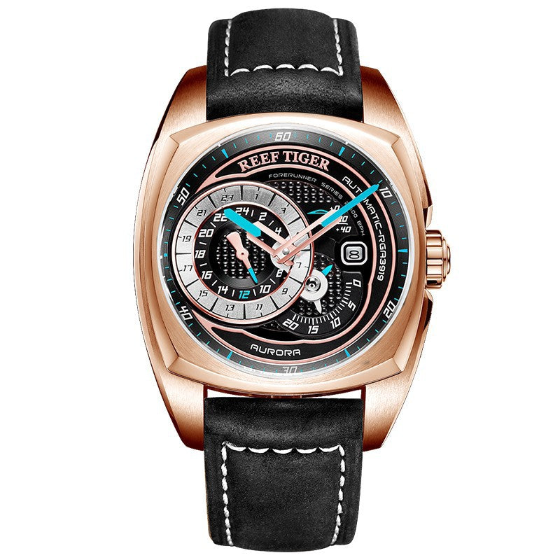Montre mécanique sport et loisirs entièrement automatique pour hommes