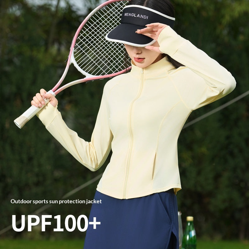 Ice-silk Femmes Summer Respirant Veste légère de protection solaire