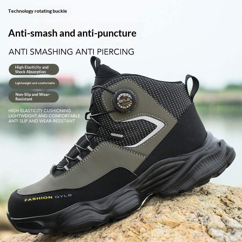 Confortable Chaussures de sécurité durables avec une boucle rotative à libération rapide