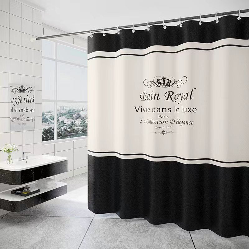Rideau de douche imperméable Spun Spring Rideau de douche en polyester