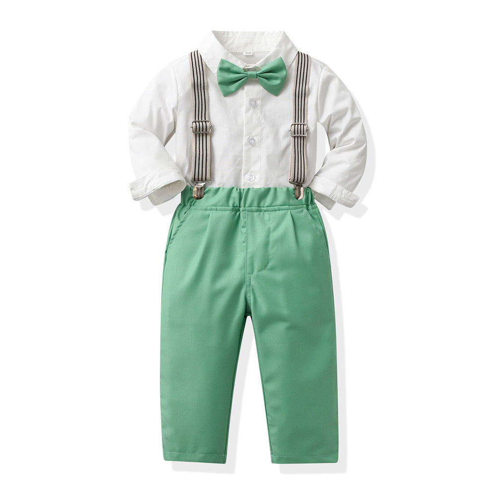 Clip-on enfant Suspender Pantalons Deux-Piece Set Fashion Kids' Outfit