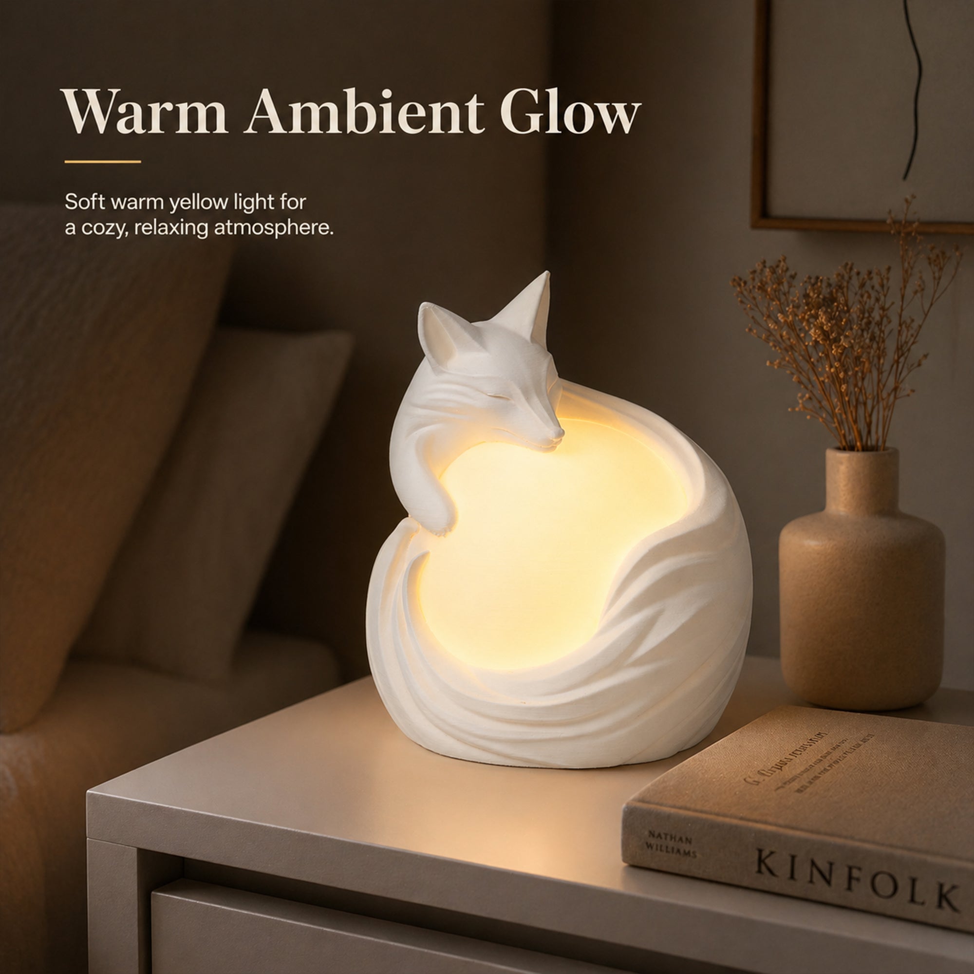 Lampe de table de Fox Imprimée 3D