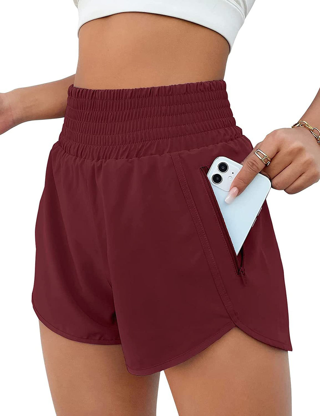 Course haute de femmes Sports de course Faux de Yoga DeuxPiece Short Anti-Light Fitness Wor
