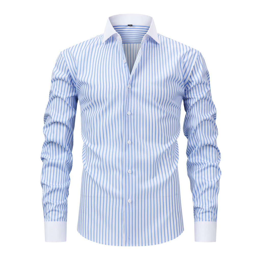 Jiana European and American Plus Size pour homme Col Windsor Manches longues
