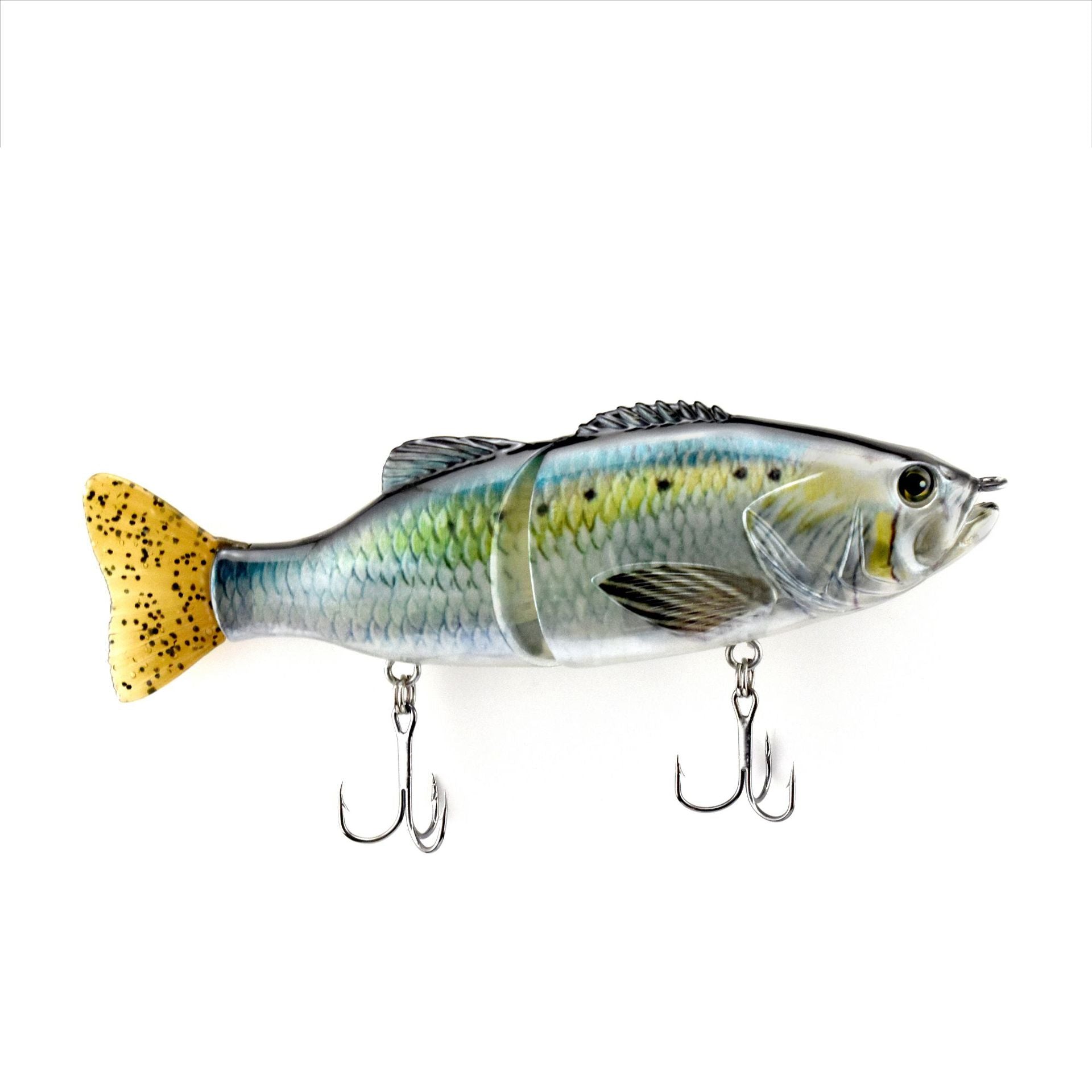 Poisson multi-sections Aile dure PVC Aile douce en forme de S Baignade Aile Lure