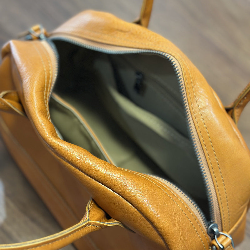 Sac casual en cuir Shell style Crossbody