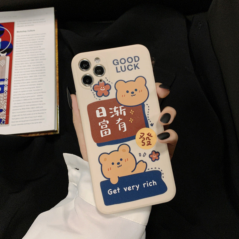 Cas de téléphone mobile de dessin animé tout compris