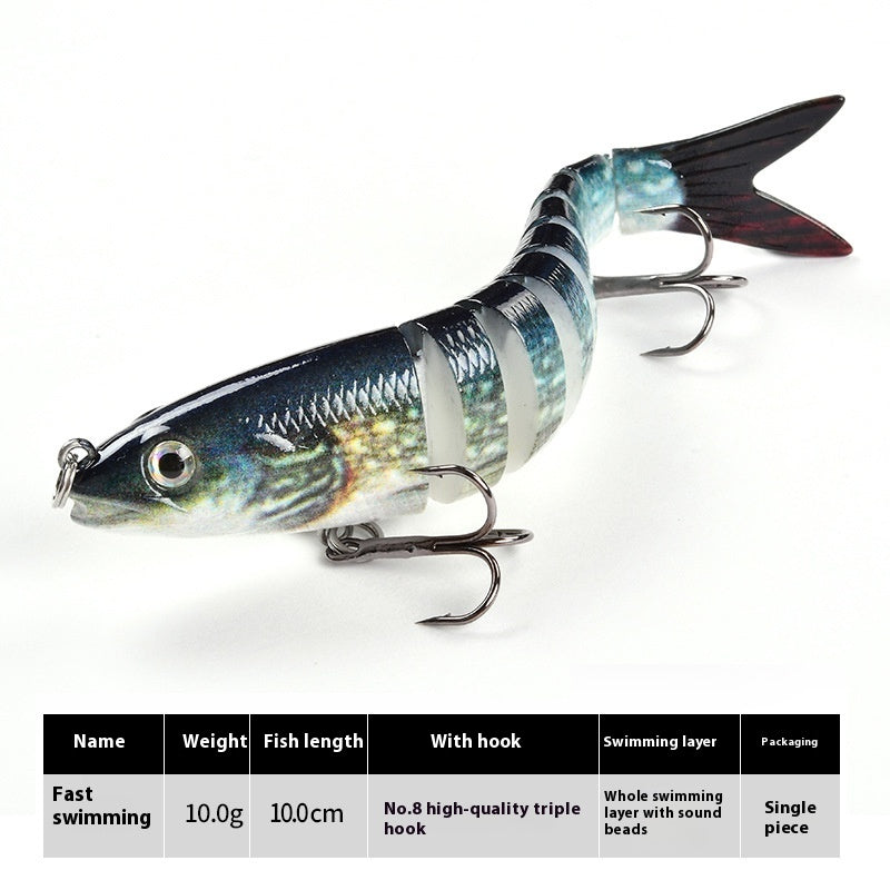 Morceau de lièvre bionique de poissons multisections