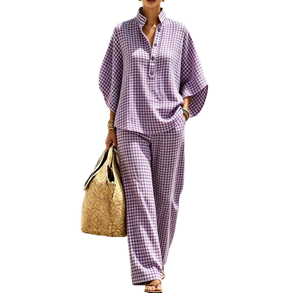 Women's striped shirt and pants
