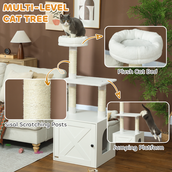 Wooden cat house Cat trees Cat climbing tower