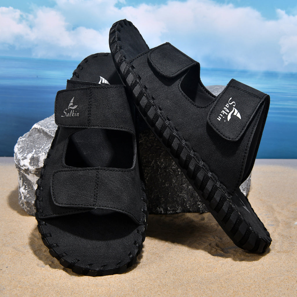 Pantoufles en cuir pour hommes
