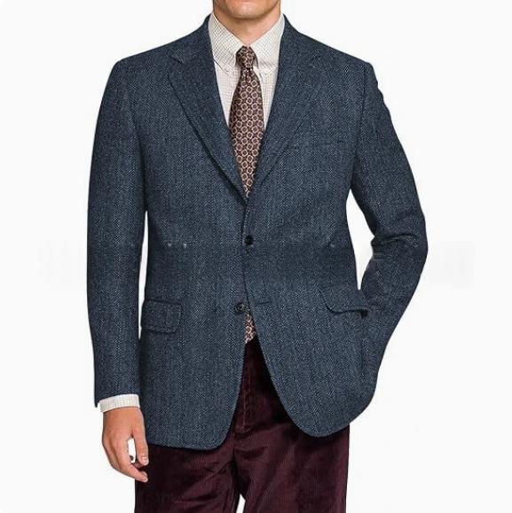 Veste de costume vintage texturé pour homme