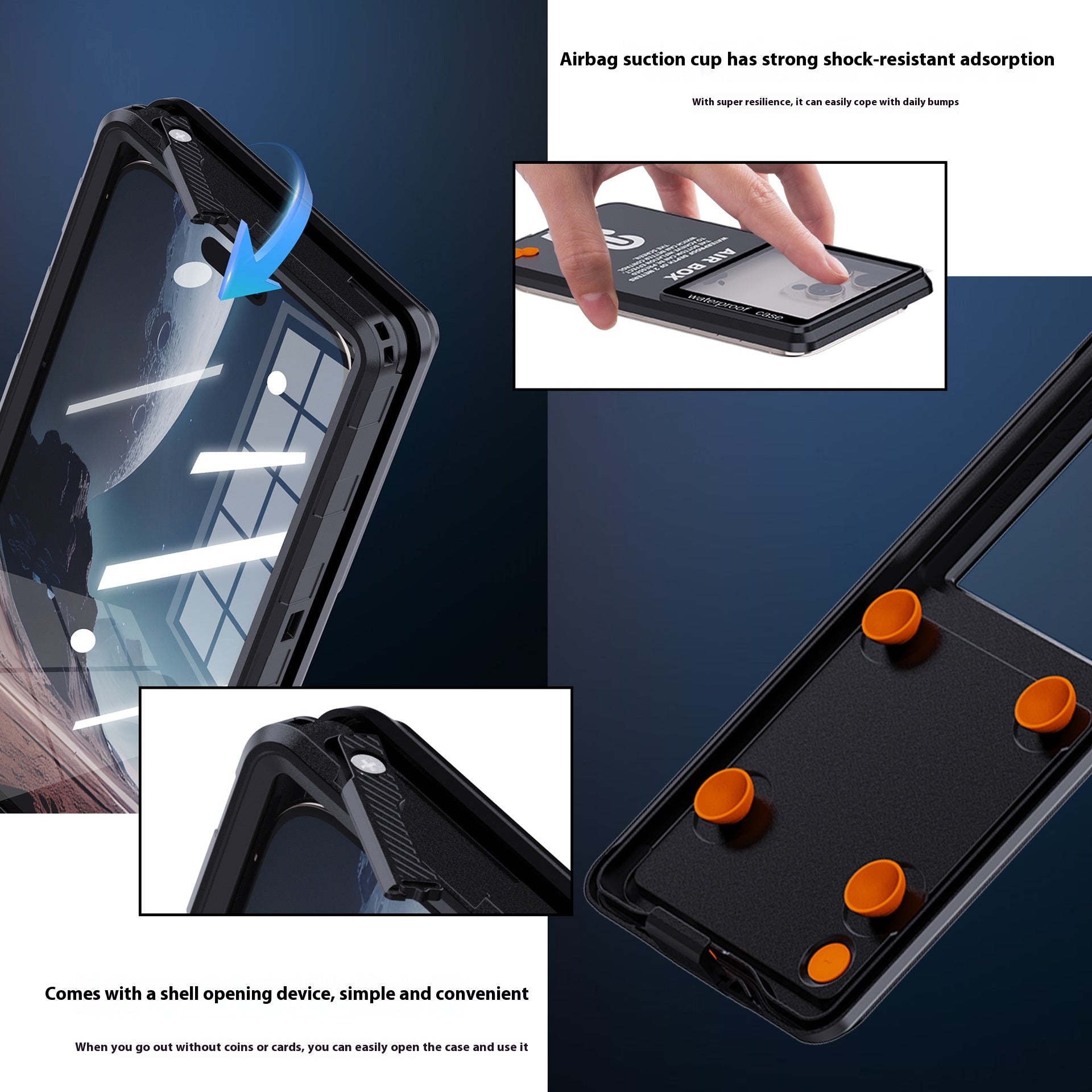 Étanche extérieure universelle de 69 pouces pour téléphone de plongée Tout compris