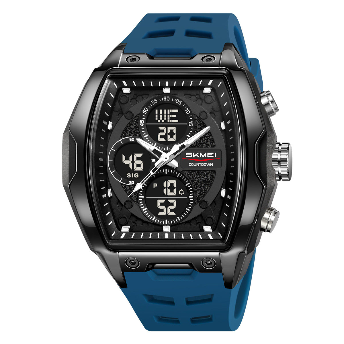 Shishi Mei Montre numérique multicolore de sport