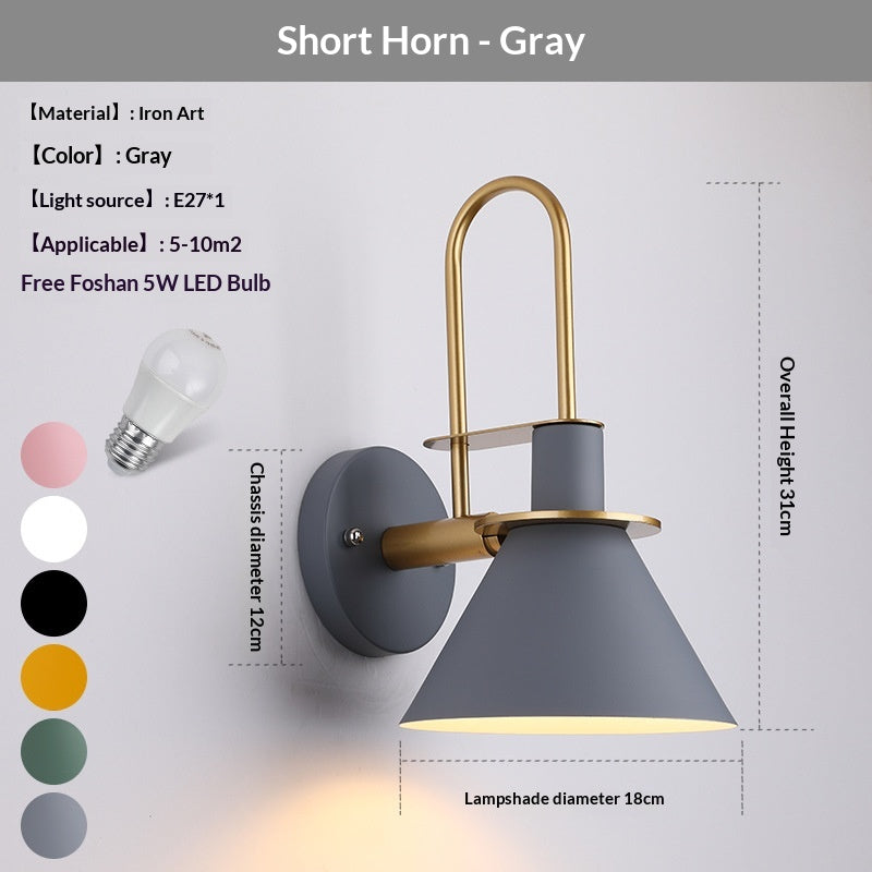 Lampe de lit personnalisée de style Macaron