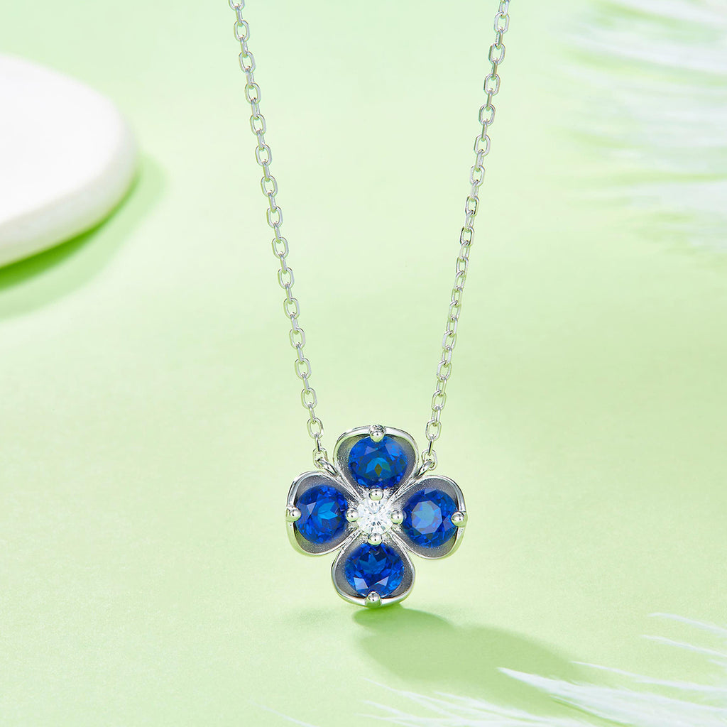 S925 Collier de trèfle en argent sterling