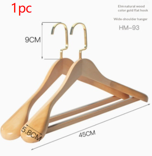 Habillement sans couture Maison Magasin Hanger Vêtements Hanger en bois massif