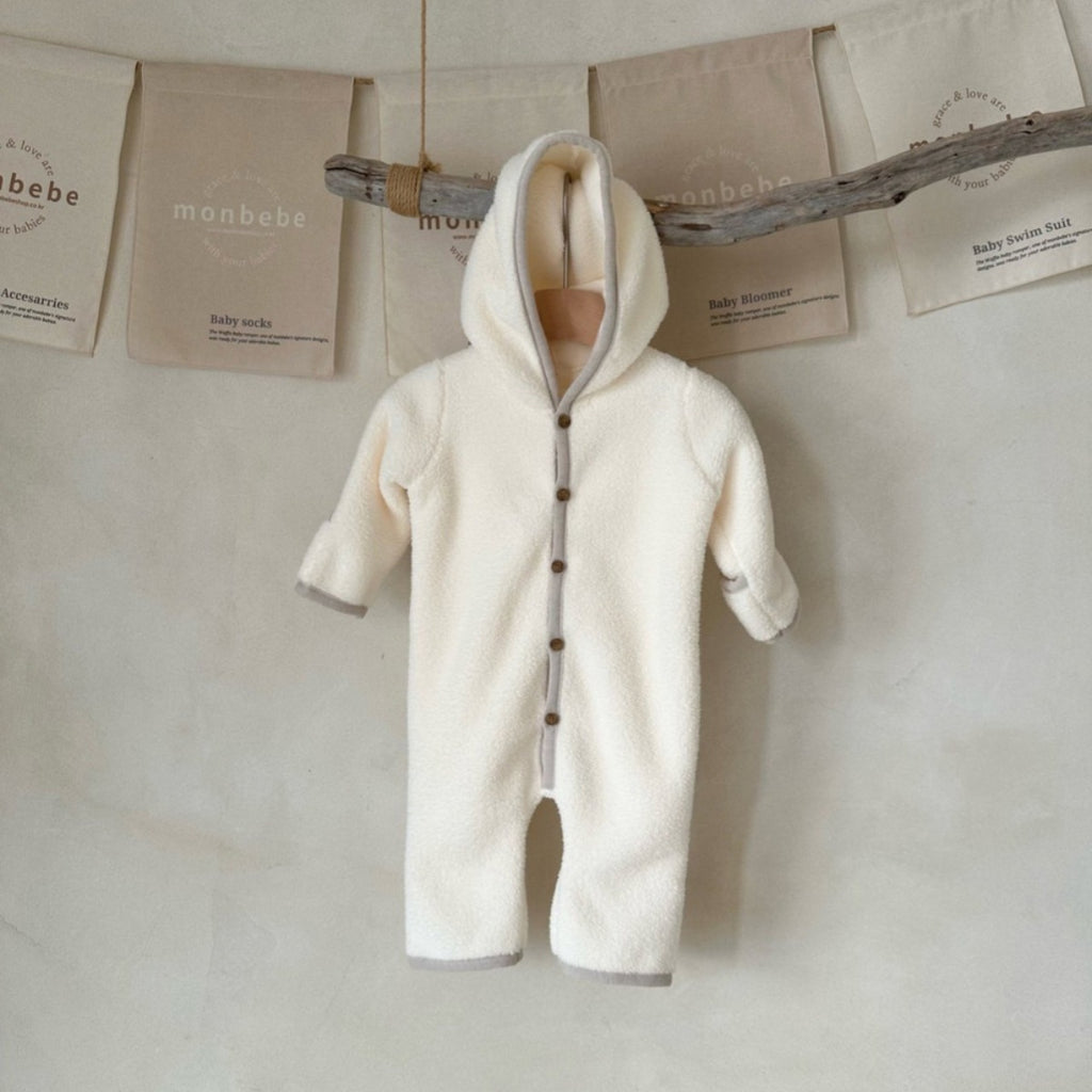 Romper d'hiver épaissé d'une pièce pour bébés
