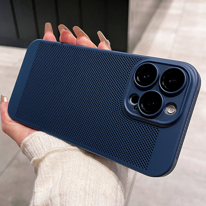 Étui de téléphone ultra-mince respirant avec protecteur de lentilles