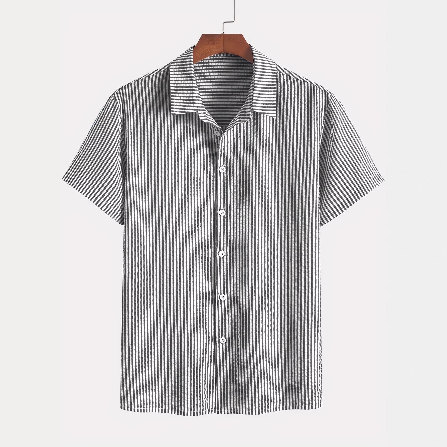 Chemise retro à manches courtes pour hommes