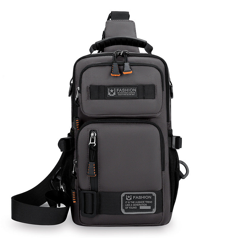 Sac de poitrine pour hommes Grande capacité personnalisée Trendy Portable Epaule