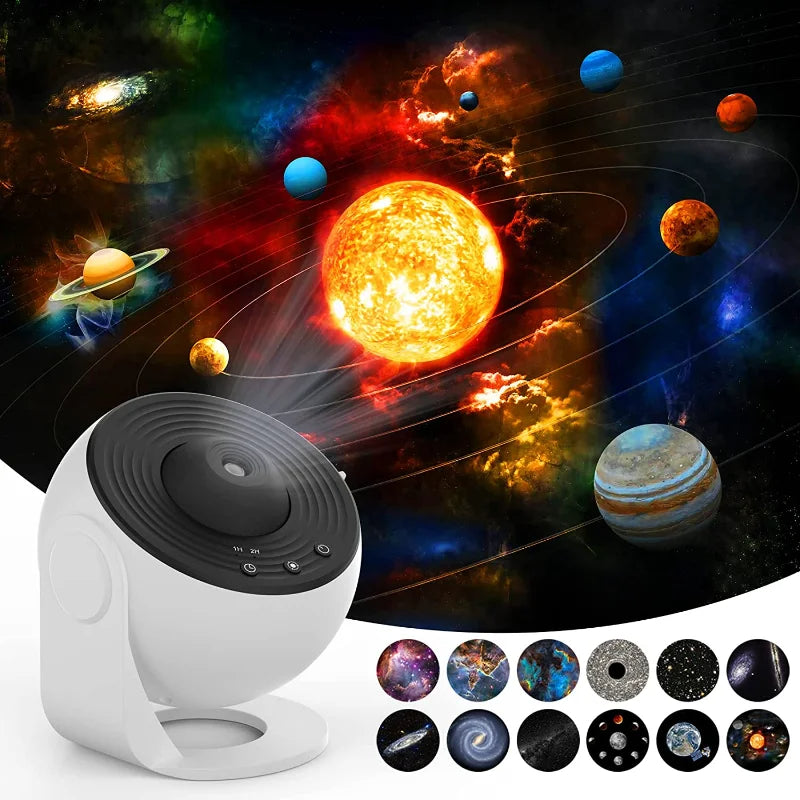 Projecteur Galaxy de nuit Starry Sky Projector 360 Rotate Lampe Planétarium pour les enfants Lit