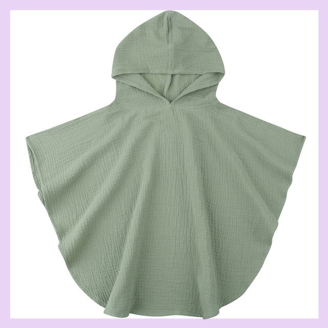 Douce coton bébé serviette à capuche Serviette de bain pour les garçons filles bain