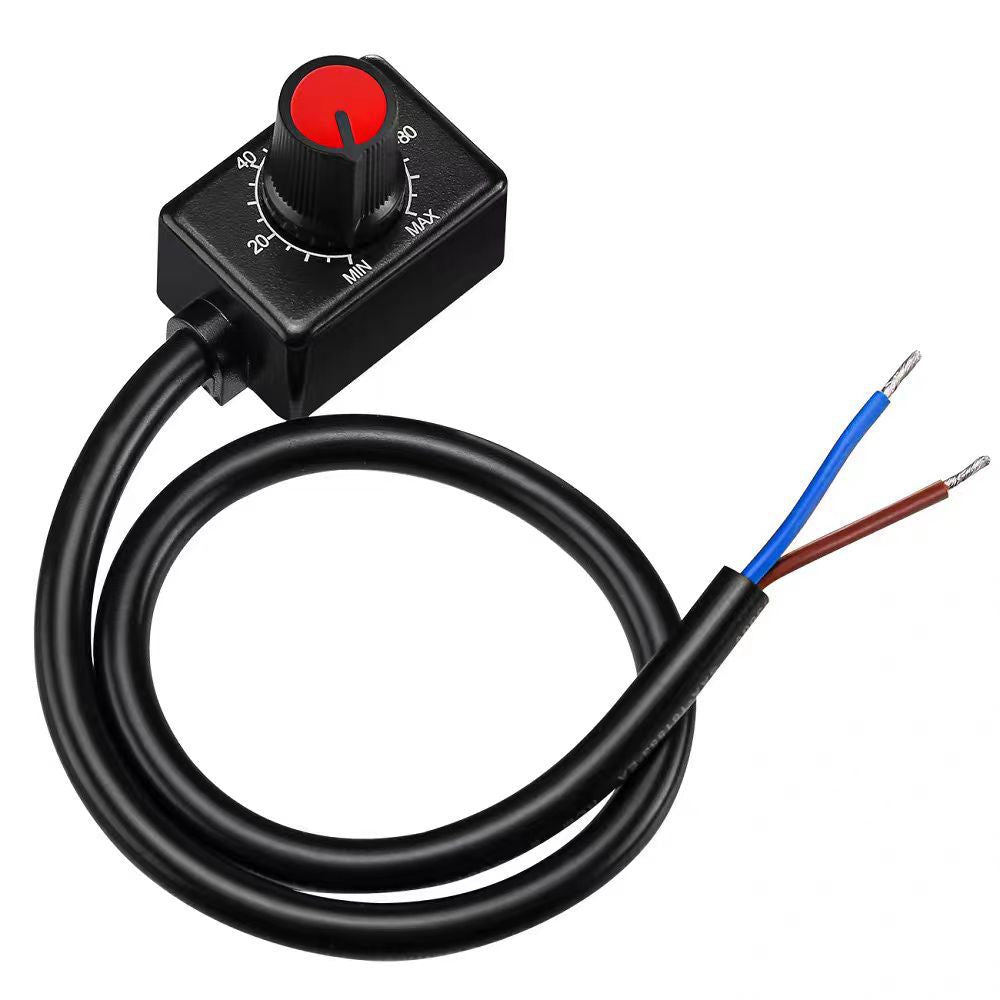 Dimmer with interference protection and anti-slip feature