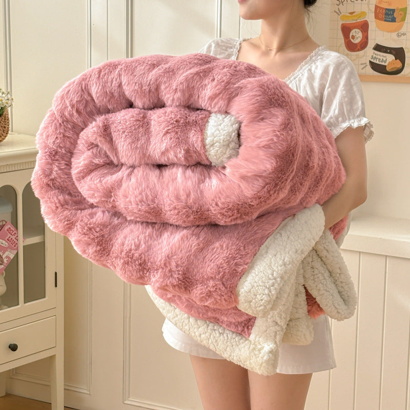 Couverture double couche de bulle épaissée pour la chaleur