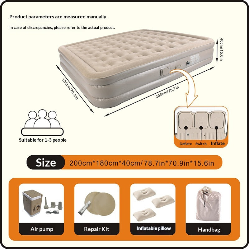 Matelas de pliage portable gonflable automatique Camping