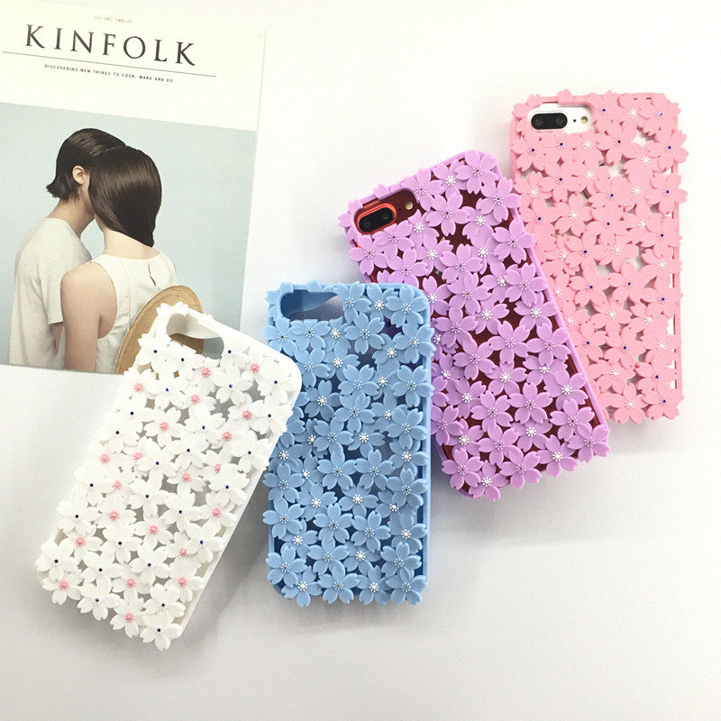 Cas de téléphone floral