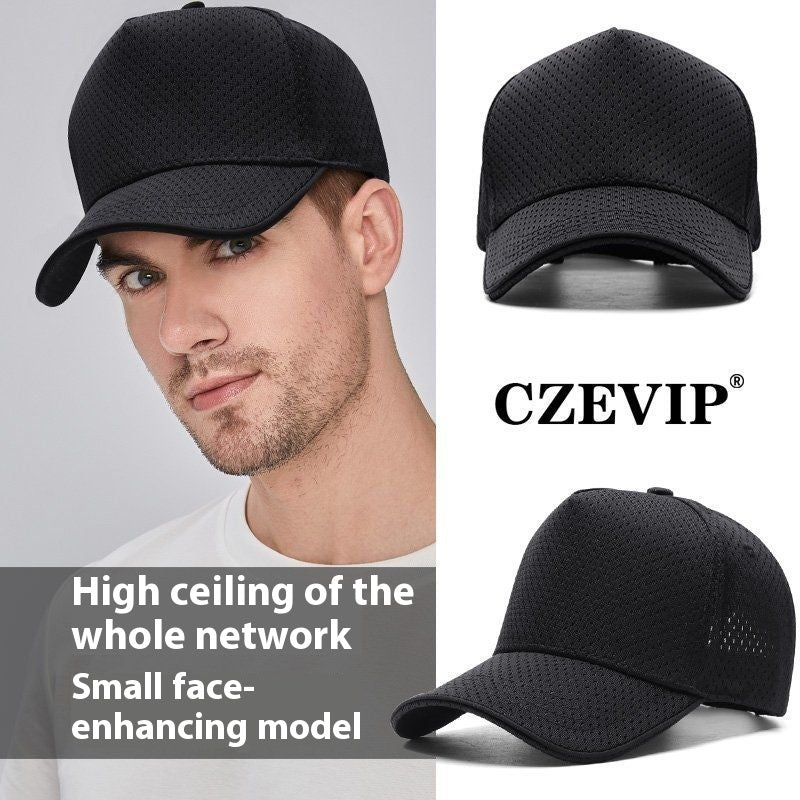 Casquette de baseball haute couronne respirante en mesh