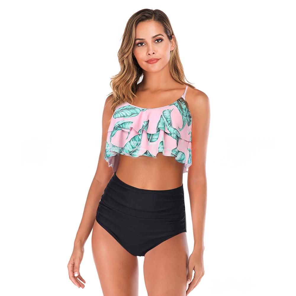 Bikini bi-pièce sexy multicolore pour femmes