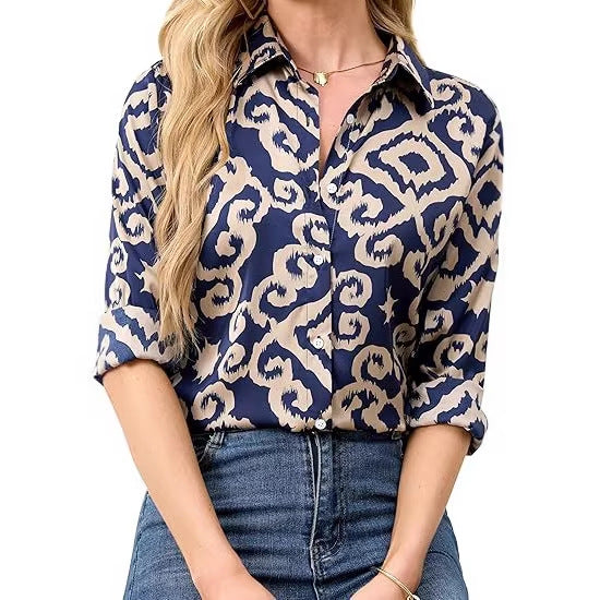 Chemise Top Col V imprimé en 3D