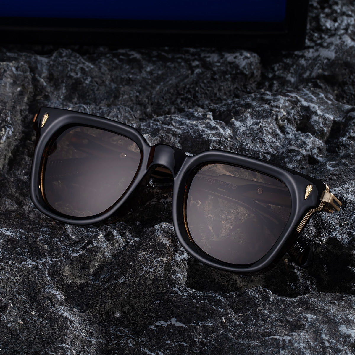 Lunettes de soleil européennes et américaines Fashion Square Frame