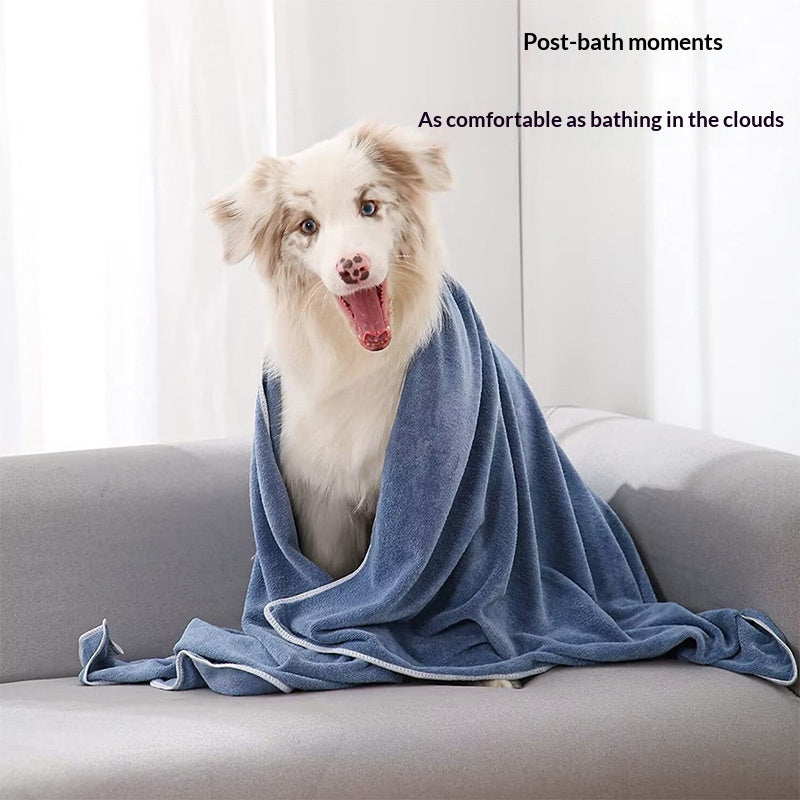 Serviette de bain pour animaux de compagnie