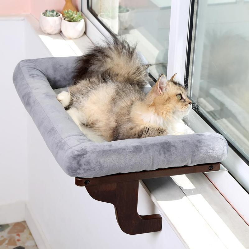 Hamac pour chats et chiens en bois pur